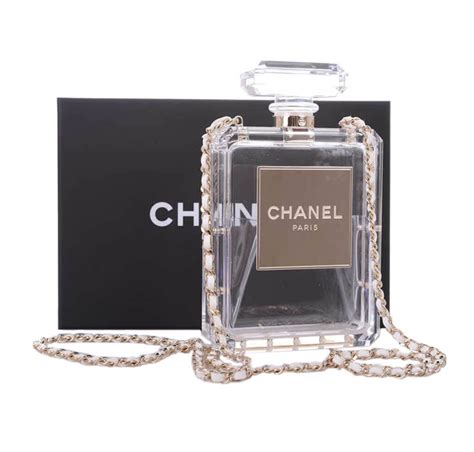 clear chanel bottle bag|Chanel shopping bag price.